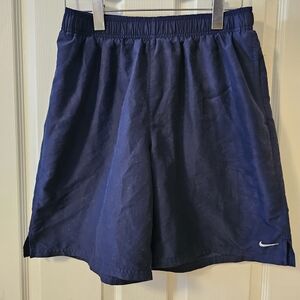 Nike Men's Navy Blue Athletic Shorts